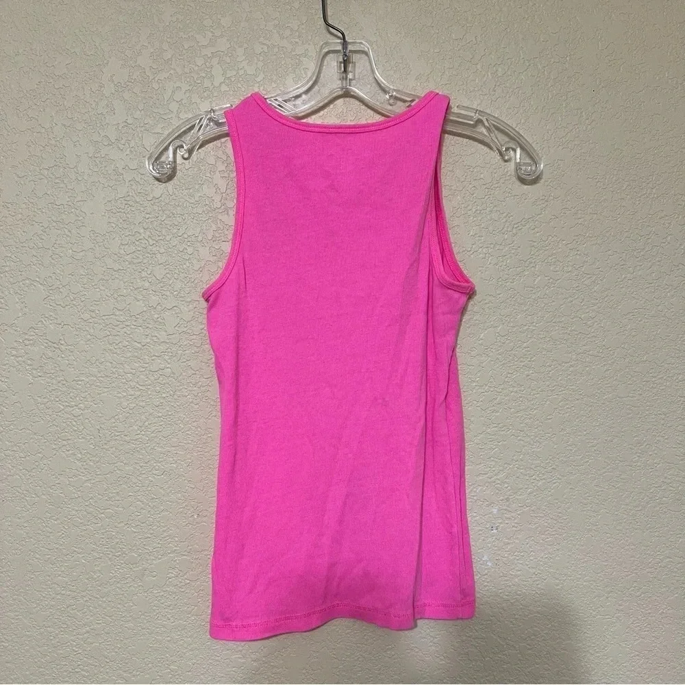 Justice girls sleeveless tanktop, bright pink, size 16, great for summer